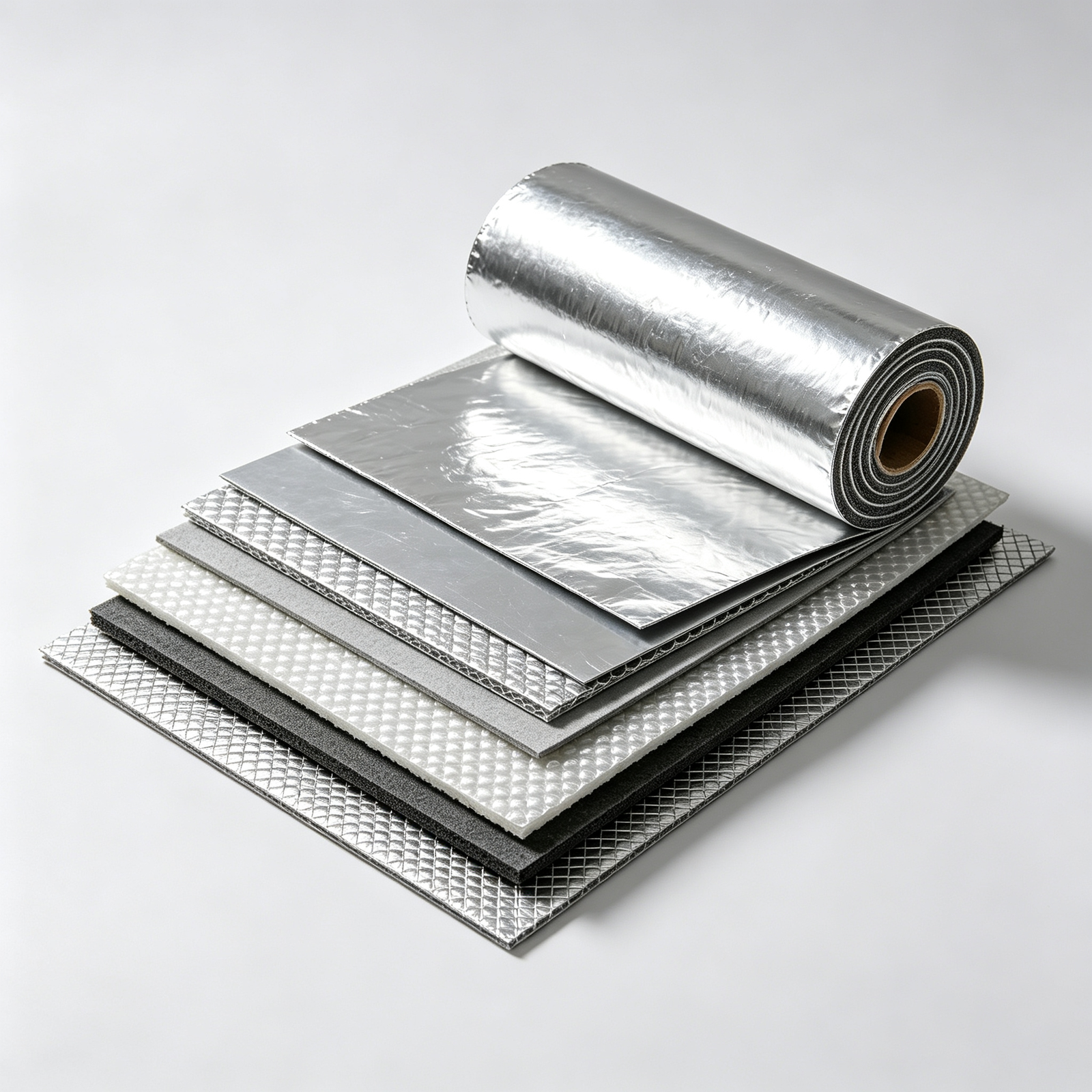 Collection of foil-based composite products for industrial insulation and sealing applications
