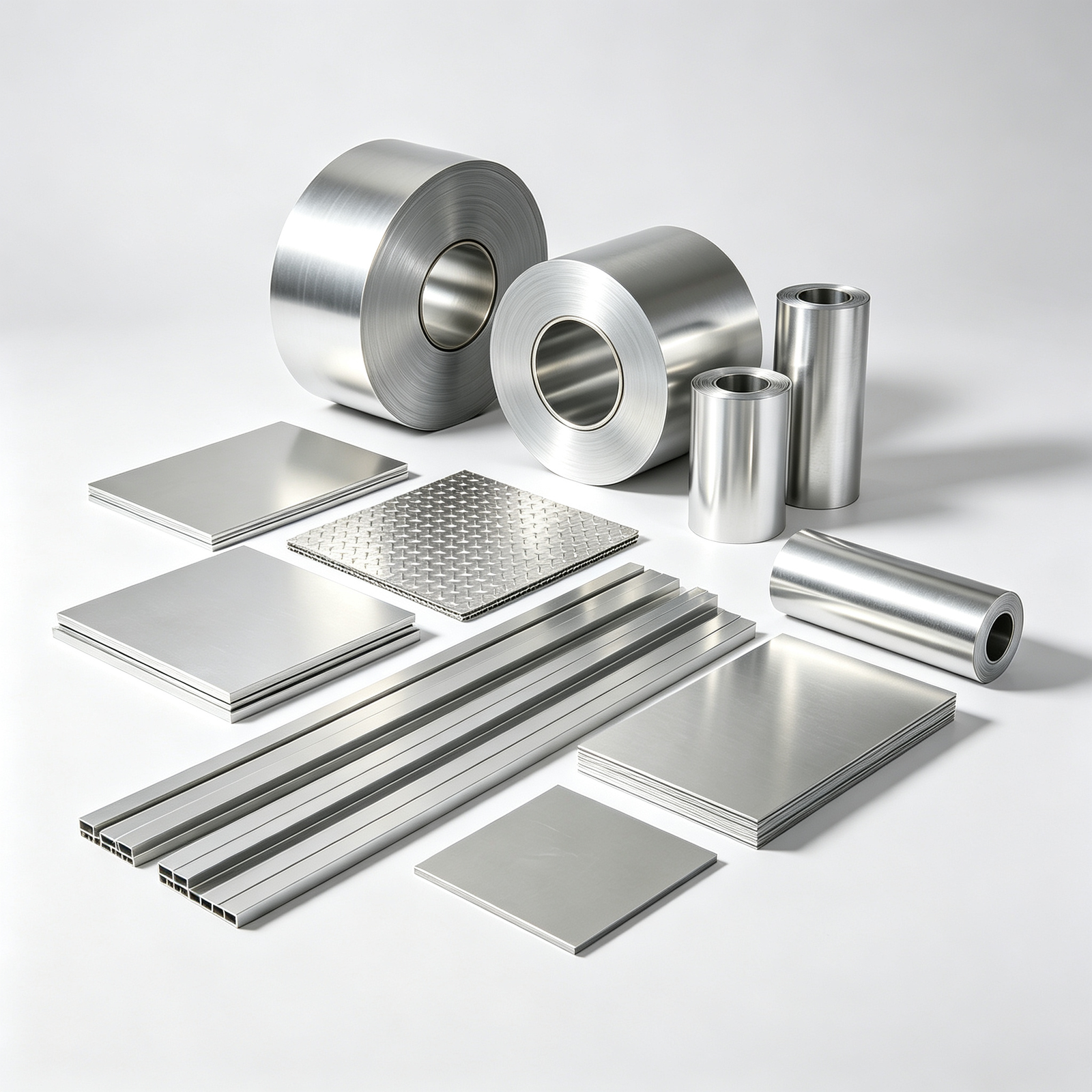 Various raw aluminum sheets and aluminum coils for industrial thermal and anti-corrosion projects